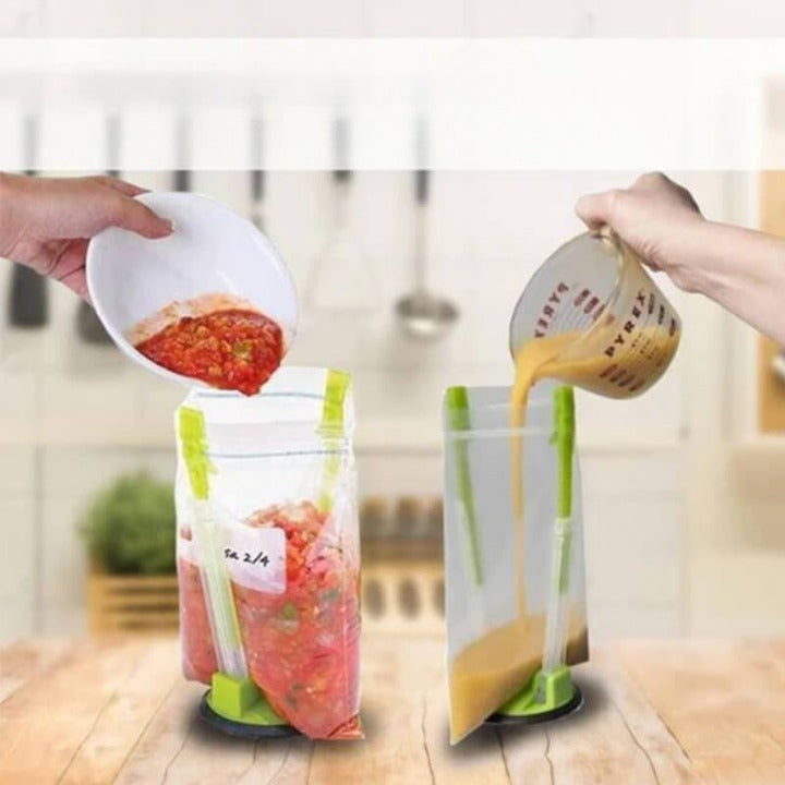 TwOpen™ | Porte-Sac Mains Libres - cuisine d'action