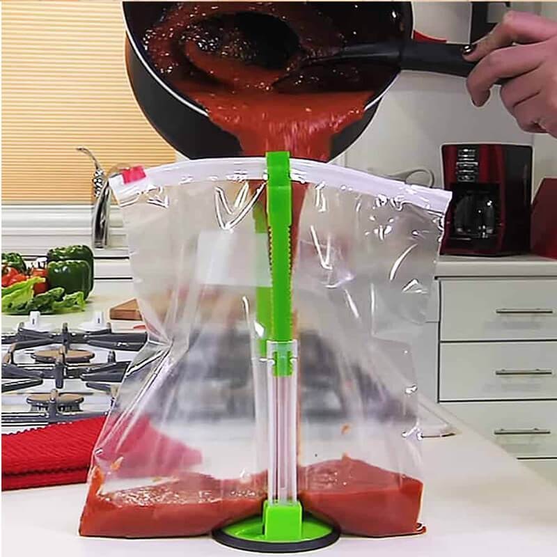 TwOpen™ | Porte-Sac Mains Libres - cuisine d'action