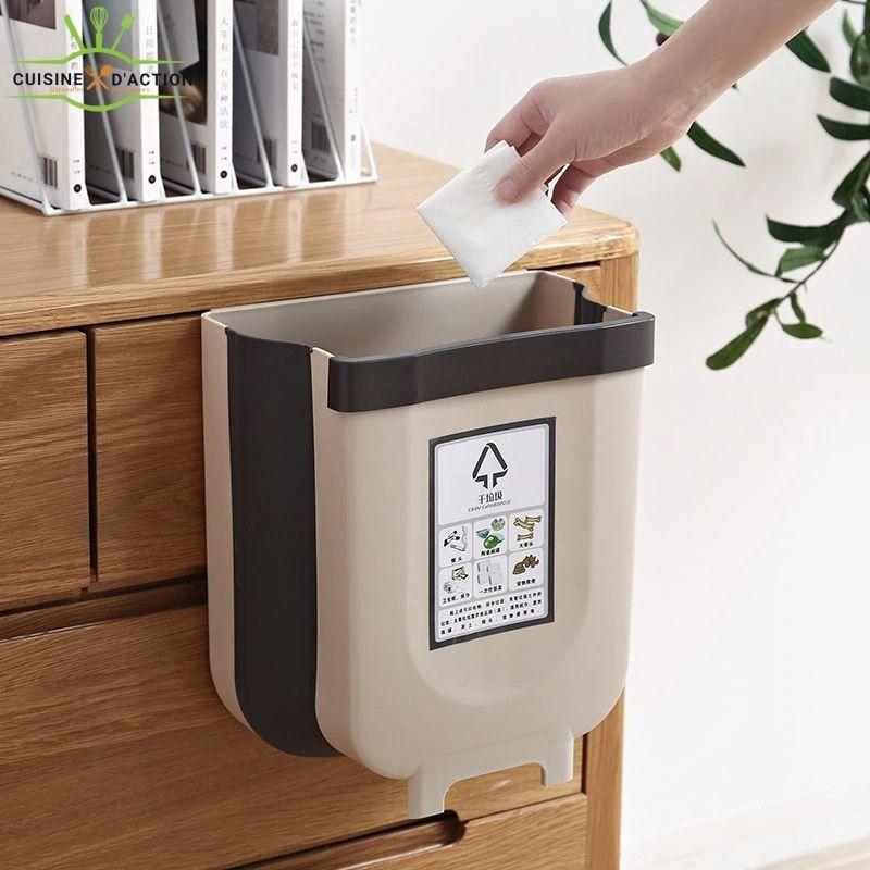 TAKE-ALL™ | Poubelle Pliable Suspendue - cuisine d'action
